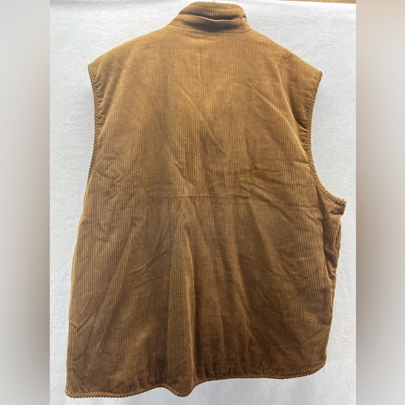 Hickey Freeman Brown Tweed Corduroy Men Field Barn Vest XXL English Countryside - Picture 8 of 13